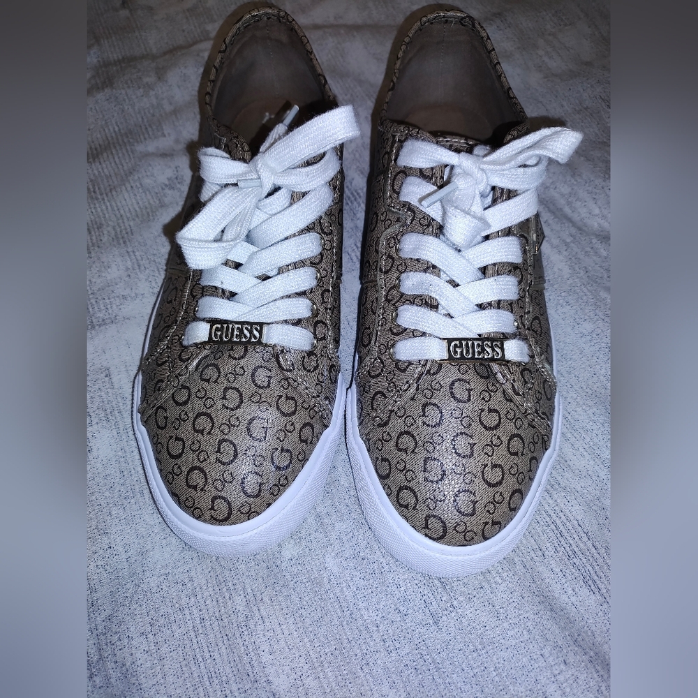Guess Brown Patterned Sneakers